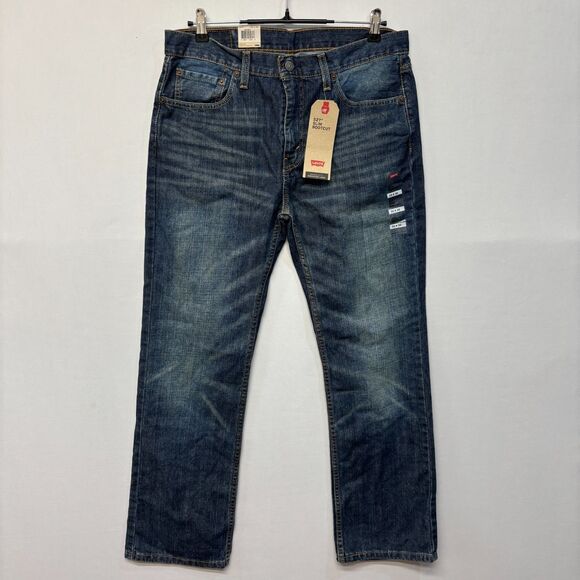 NWT Levi's 527 Slim Bootcut Jeans Men Size 33x32 Blue Denim D040 -2 - Picture 1 of 16
